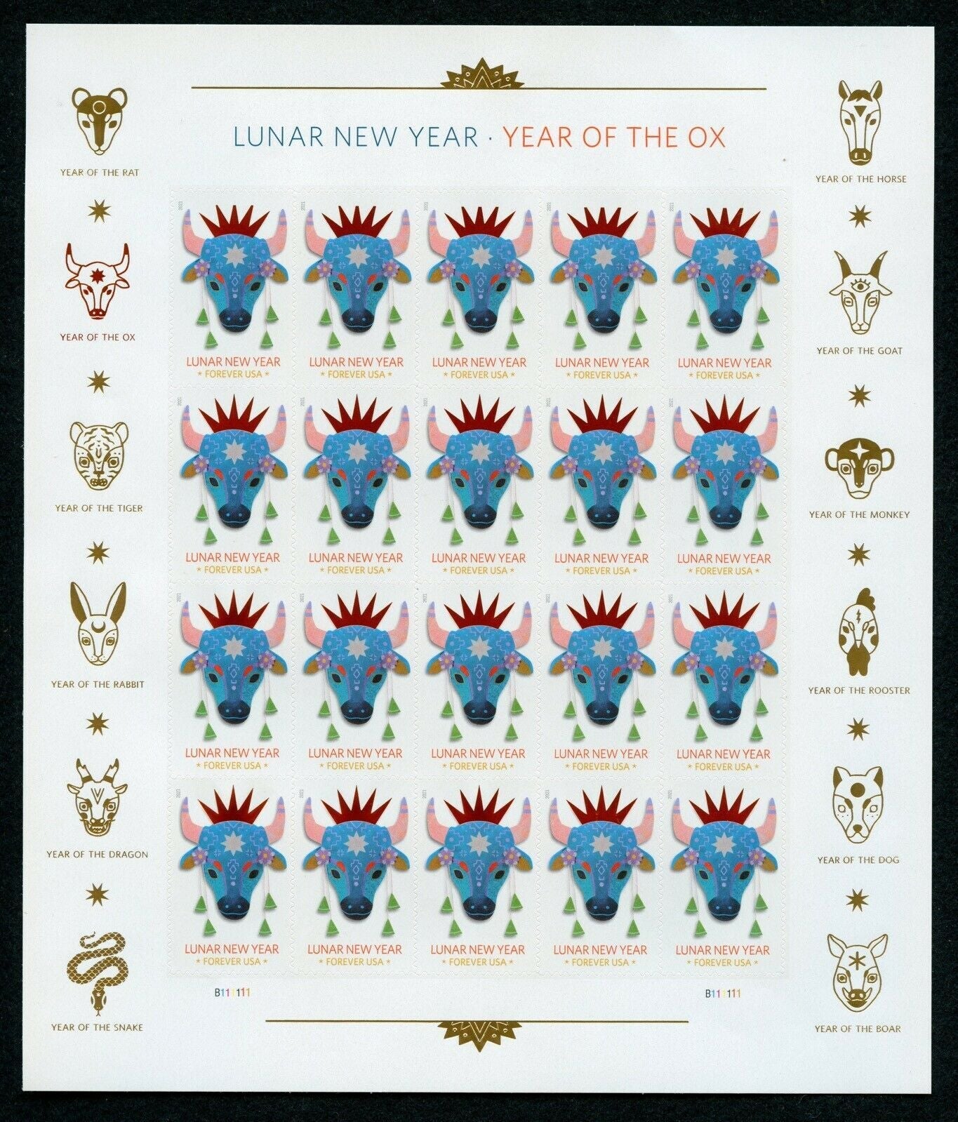 Year of the Ox Stamp Celebrates Lunar New Year Forever First Class Postage Stamps