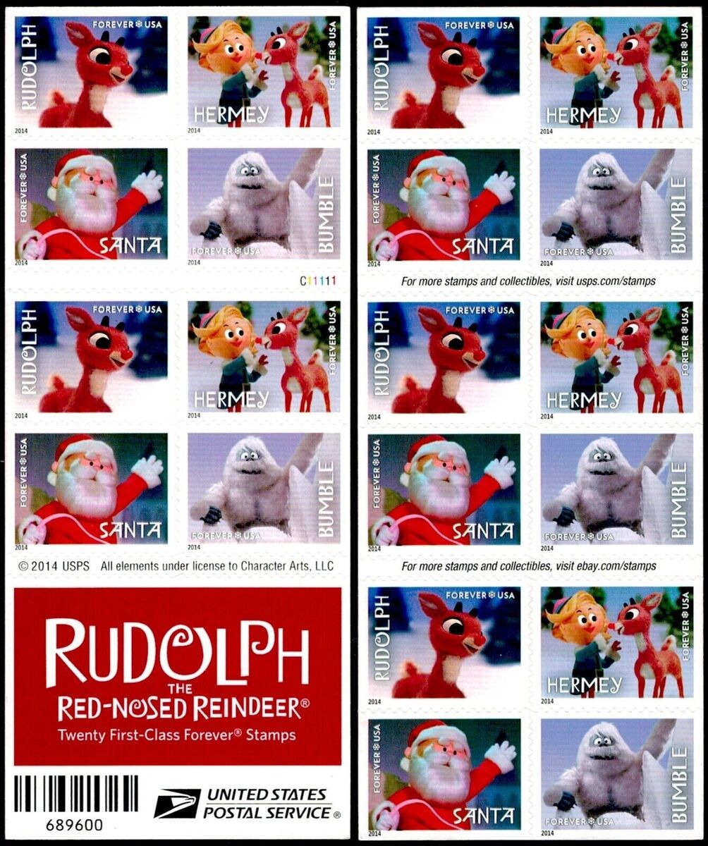 First Class Forever Stamps – Rudolph the Red-Nosed Reindeer