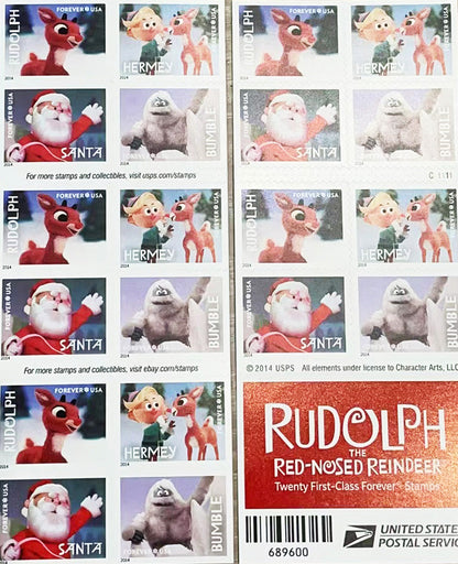 First Class Forever Stamps – Rudolph the Red-Nosed Reindeer