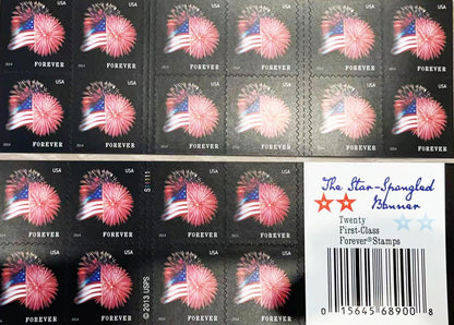 Star-Spangled Banner Fireworks Forever Postage Stamps