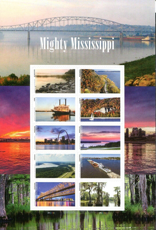 Mighty Mississippi Forever First Class Postage Stamps