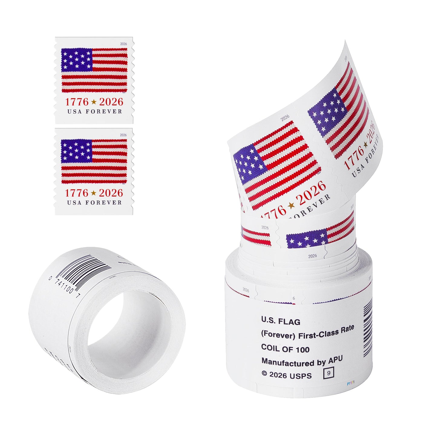 2026 US Flags Rolls / Booklets / Sheets Forever First Class Postage Stamps USPS