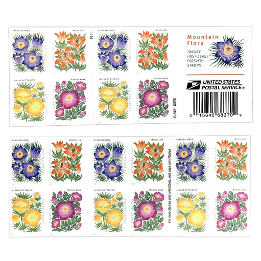 Mountain Flora Forever First Class Postage Stamps