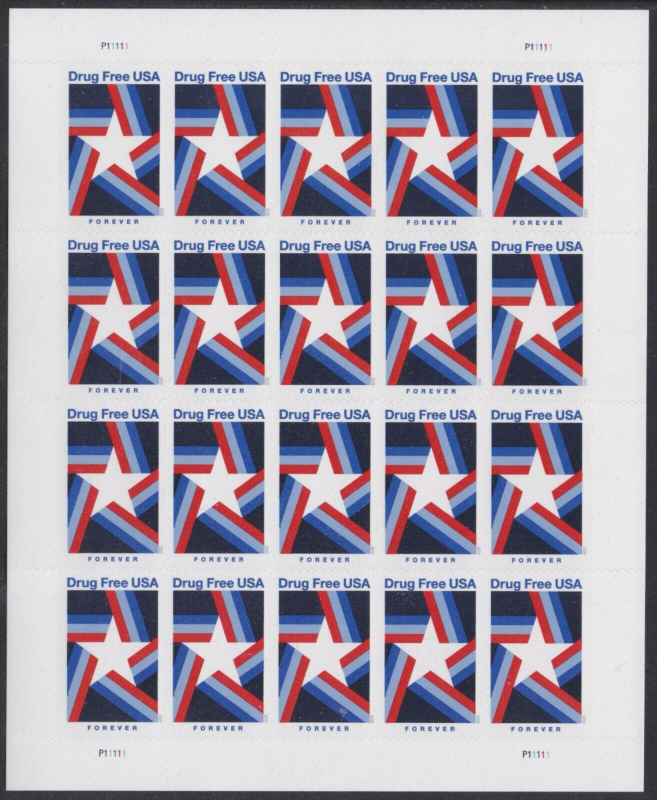 Drug Free Forever First Class Postage Stamps