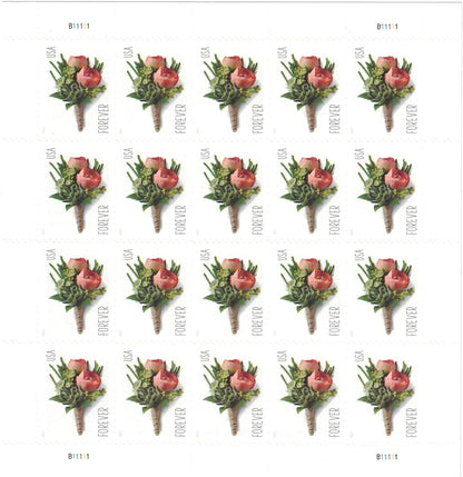 Celebration Boutonniere Forever Postage Stamps