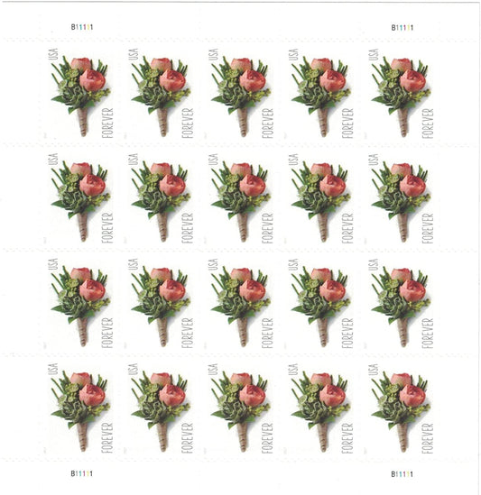 Celebration Boutonniere Forever Postage Stamps