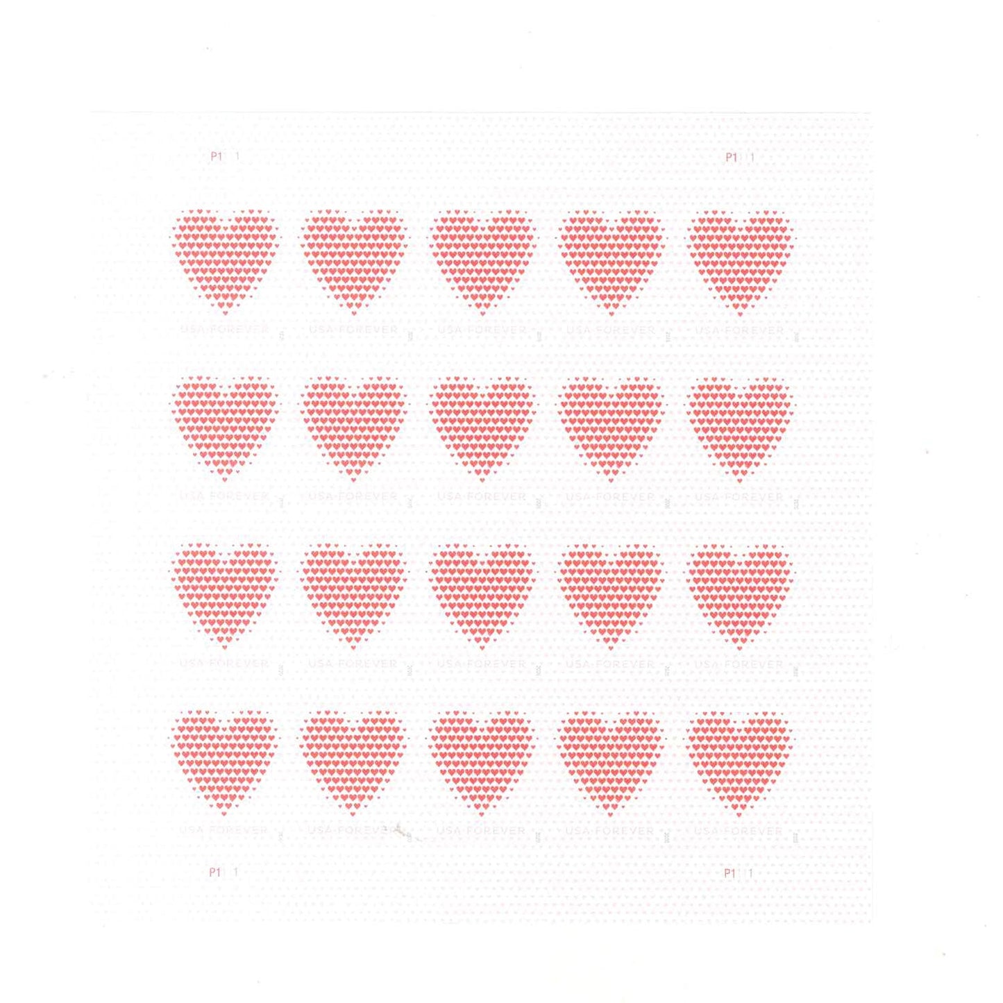 Made of Hearts Forever First Class Postage Stamps