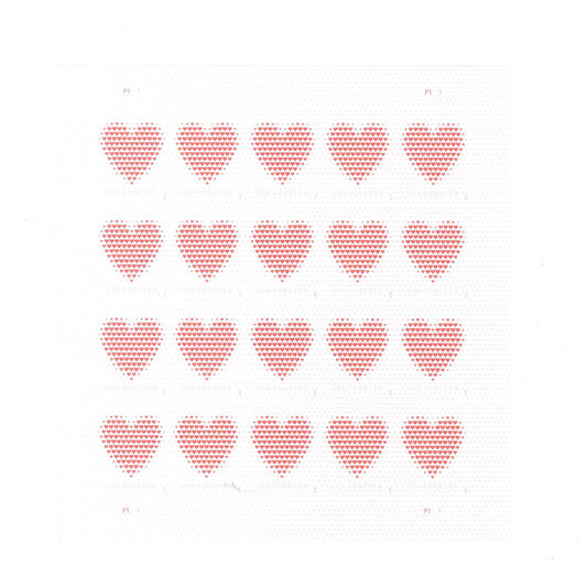 Made of Hearts Forever First Class Postage Stamps