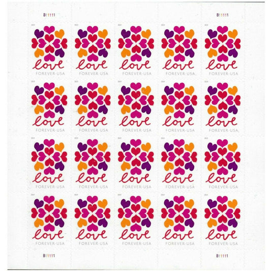 2019 Love Hearts Blossom Forever First Class Postage Stamps