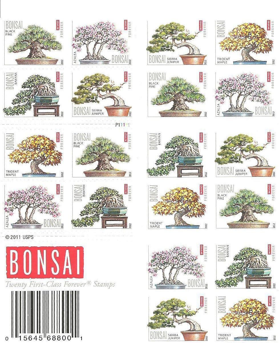 Bonsai Tree Forever First Class Postage Stamps