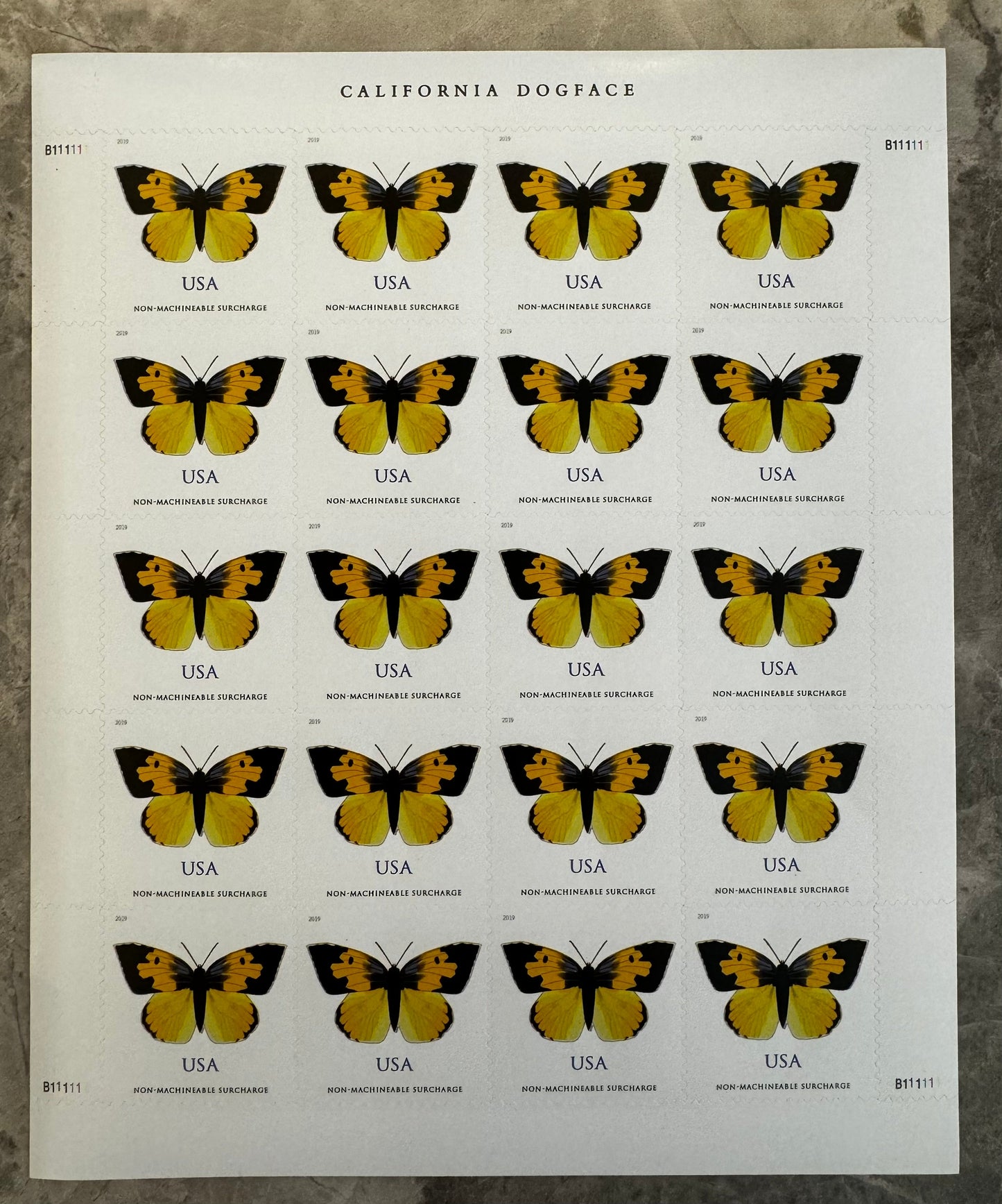 California Dogface Butterfly Forever First Class Postage Stamps