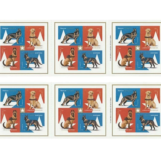 Military Working Dogs Forever First Class Postage Stamps