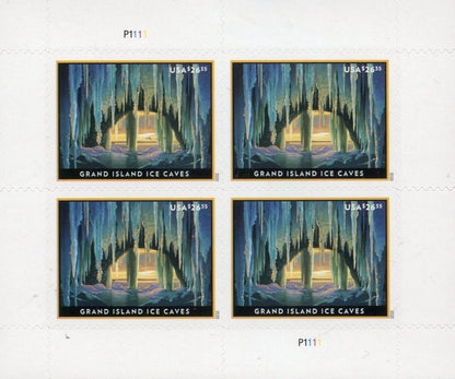 Grand Island Ice Cave Express Priority Stamps