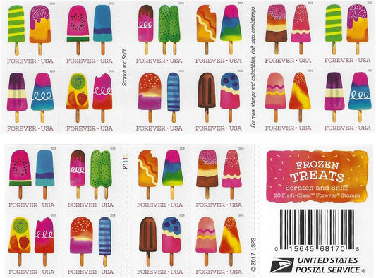 Frozen Treats Forever First Class Postage Stamps