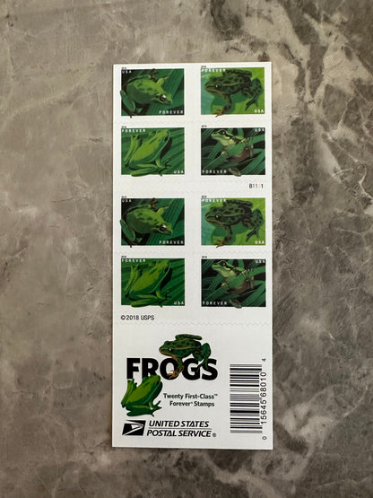 Frogs Forever First Class Postage Stamps