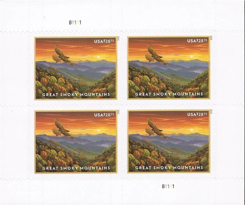 2023 Current Value Great Smoky Mountains Stamps Express Priority Stamps