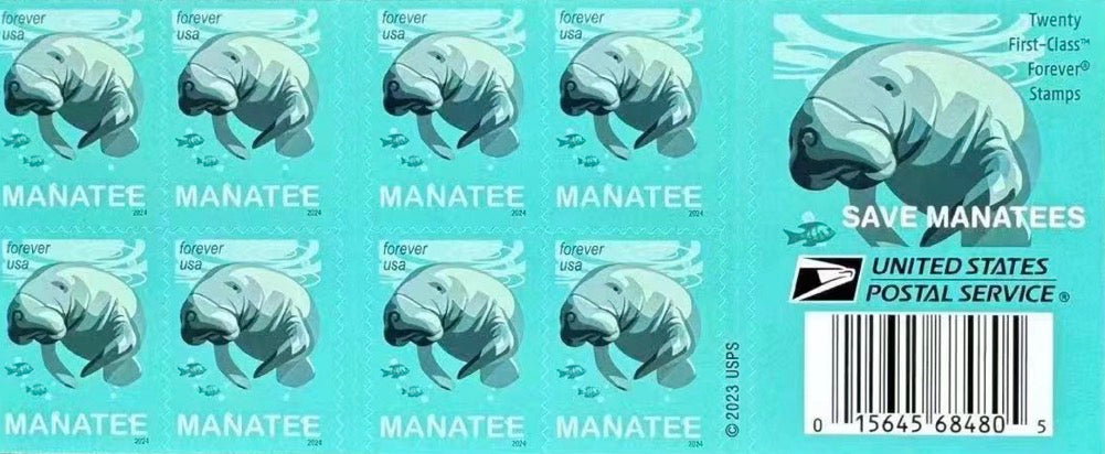 Save Manatees Forever Stamps