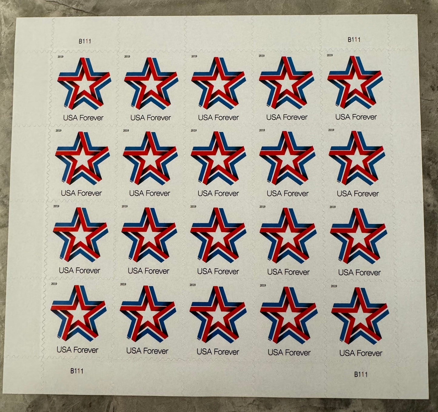 Star Ribbon Forever First Class Postage Stamps