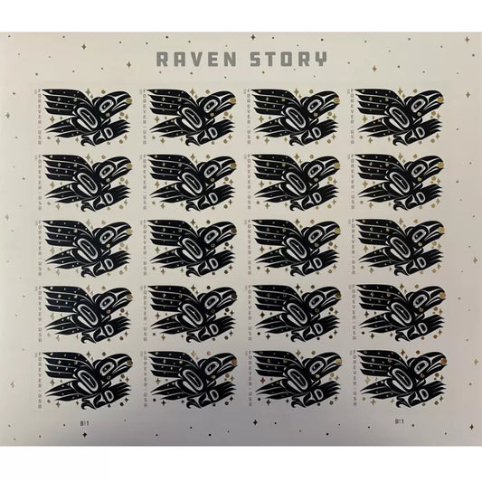 Raven Story Forever First Class Postage Stamps