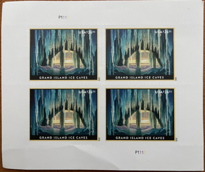 Grand Island Ice Cave Express Priority Stamps